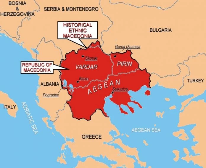 Ξεκίνησε ο διαμελισμός της χώρας από την Δύση: «Να ενωθεί η “Βόρεια Μακεδονία” με την Νότια» – «Να δημιουργήσουν ενιαίο κράτος» – Παρουσιάζουν νέους χάρτες!